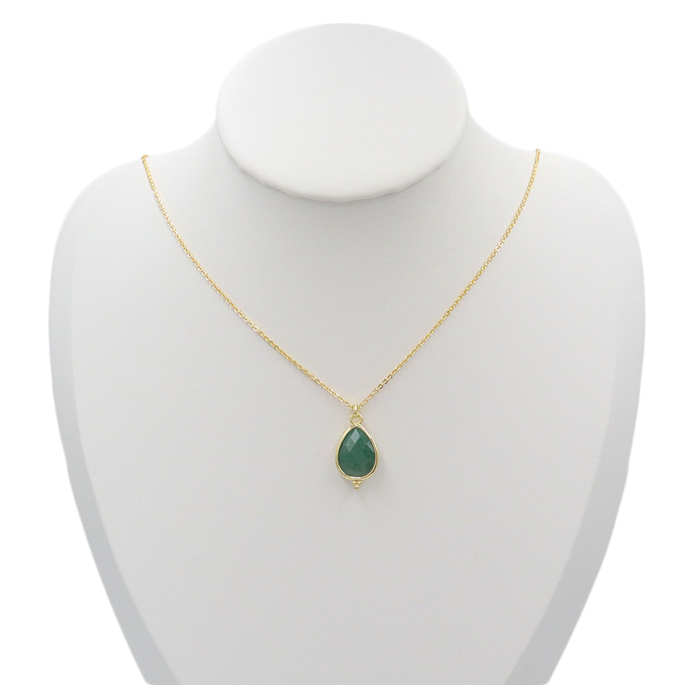 Handmade Customizable Natural Stone Pendant Necklace