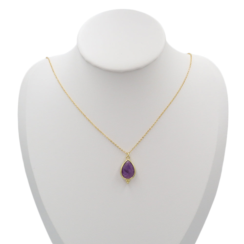 Handmade Customizable Natural Stone Pendant Necklace