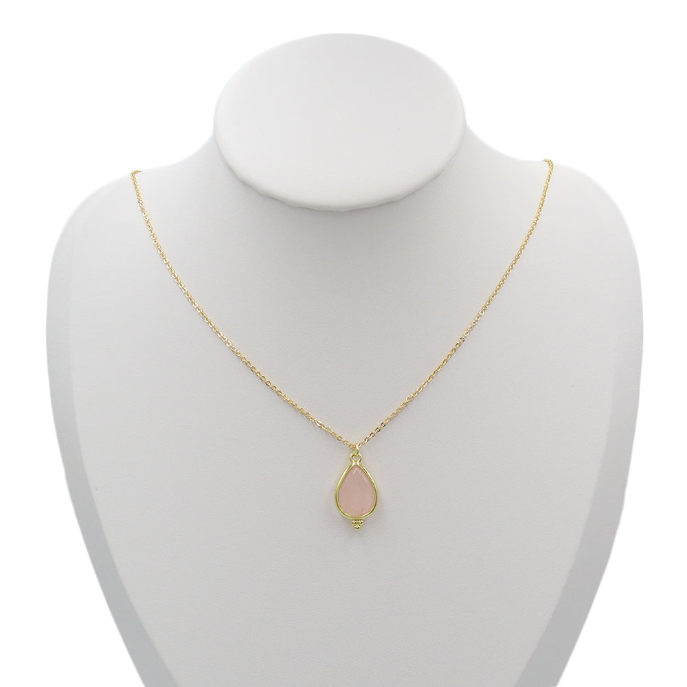 Handmade Customizable Natural Stone Pendant Necklace