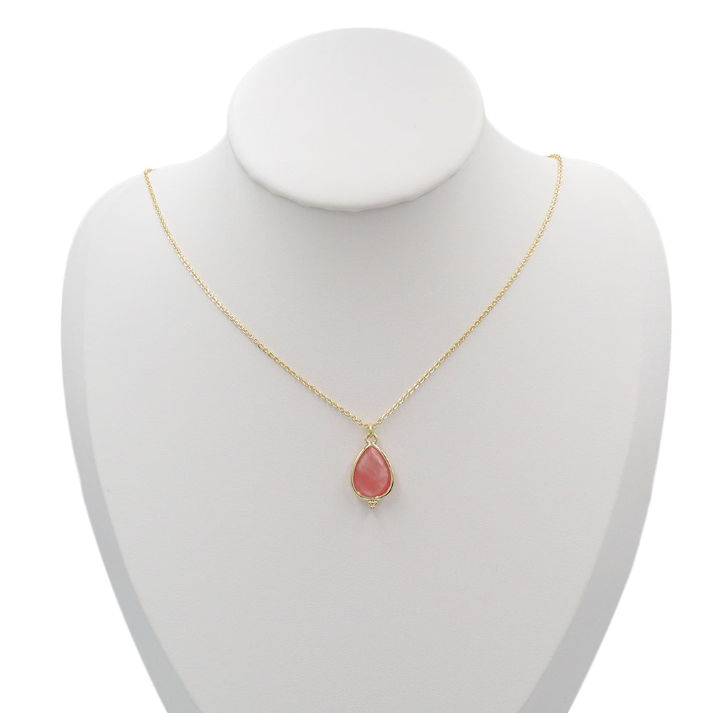 Handmade Customizable Natural Stone Pendant Necklace