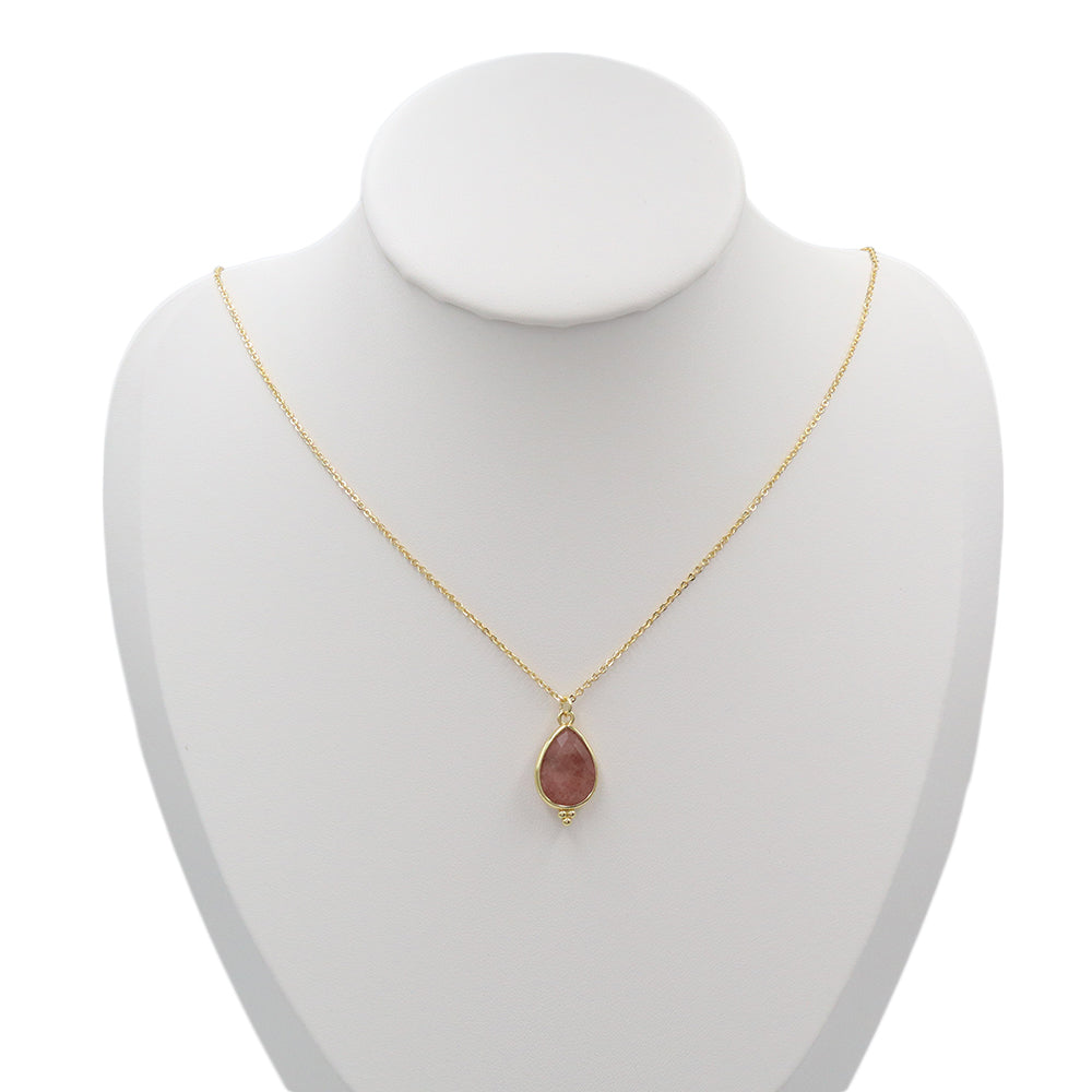 Handmade Customizable Natural Stone Pendant Necklace