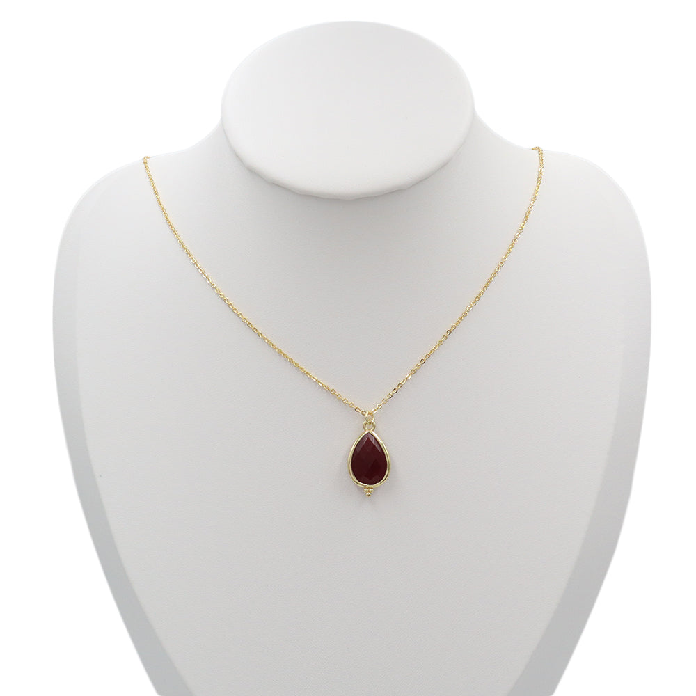 Handmade Customizable Natural Stone Pendant Necklace