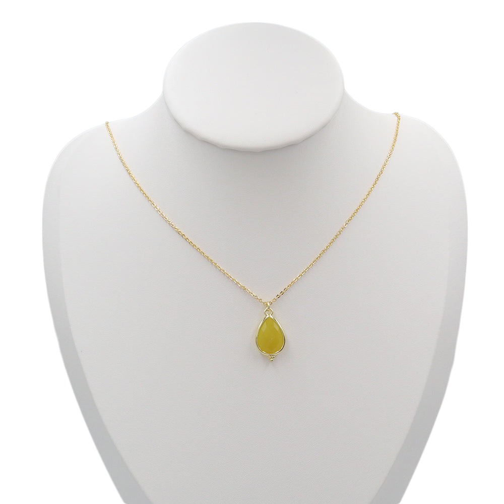 Handmade Customizable Natural Stone Pendant Necklace