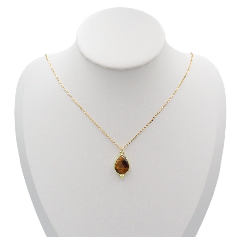 Handmade Customizable Natural Stone Pendant Necklace