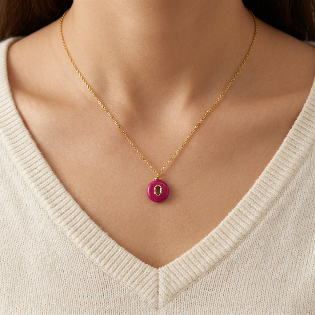 Handmade Customizable Natural Stone Pendant Necklace