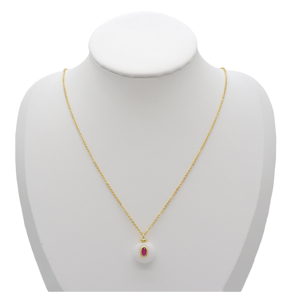 Handmade Customizable Natural Stone Pendant Necklace