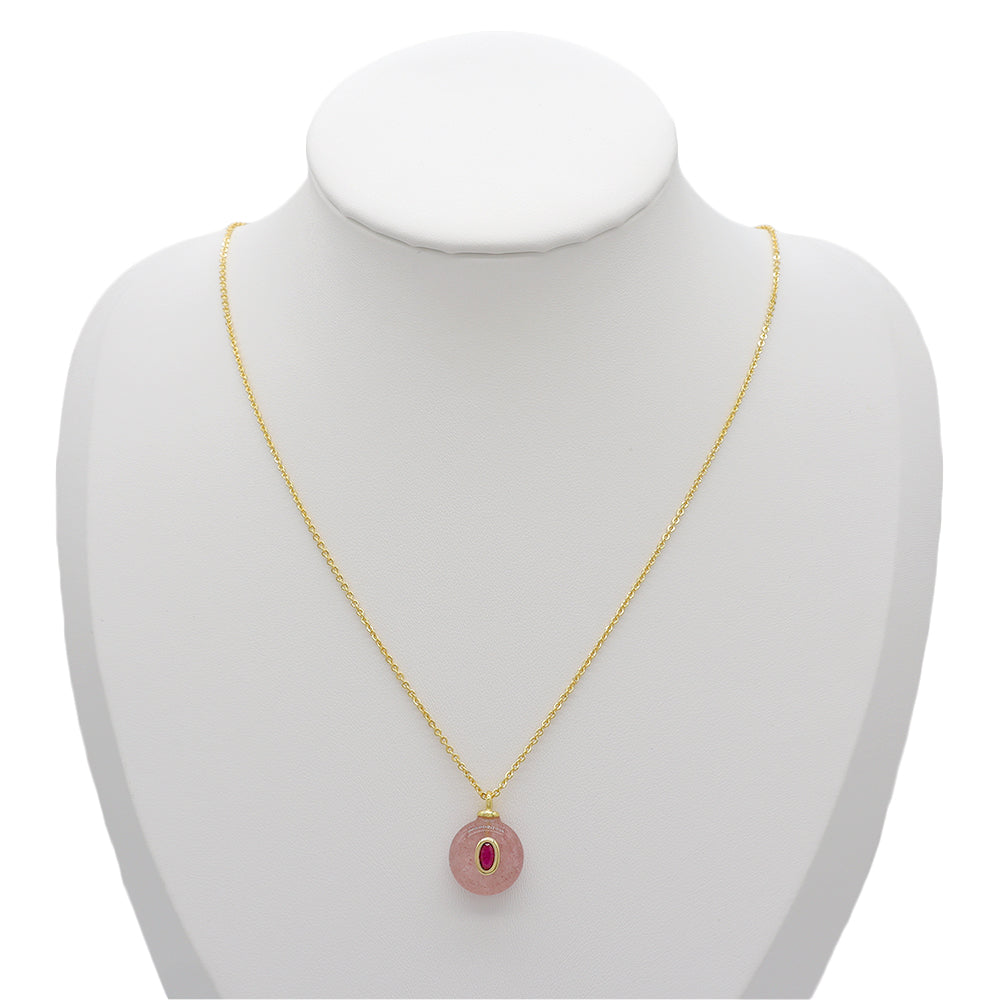 Handmade Customizable Natural Stone Pendant Necklace