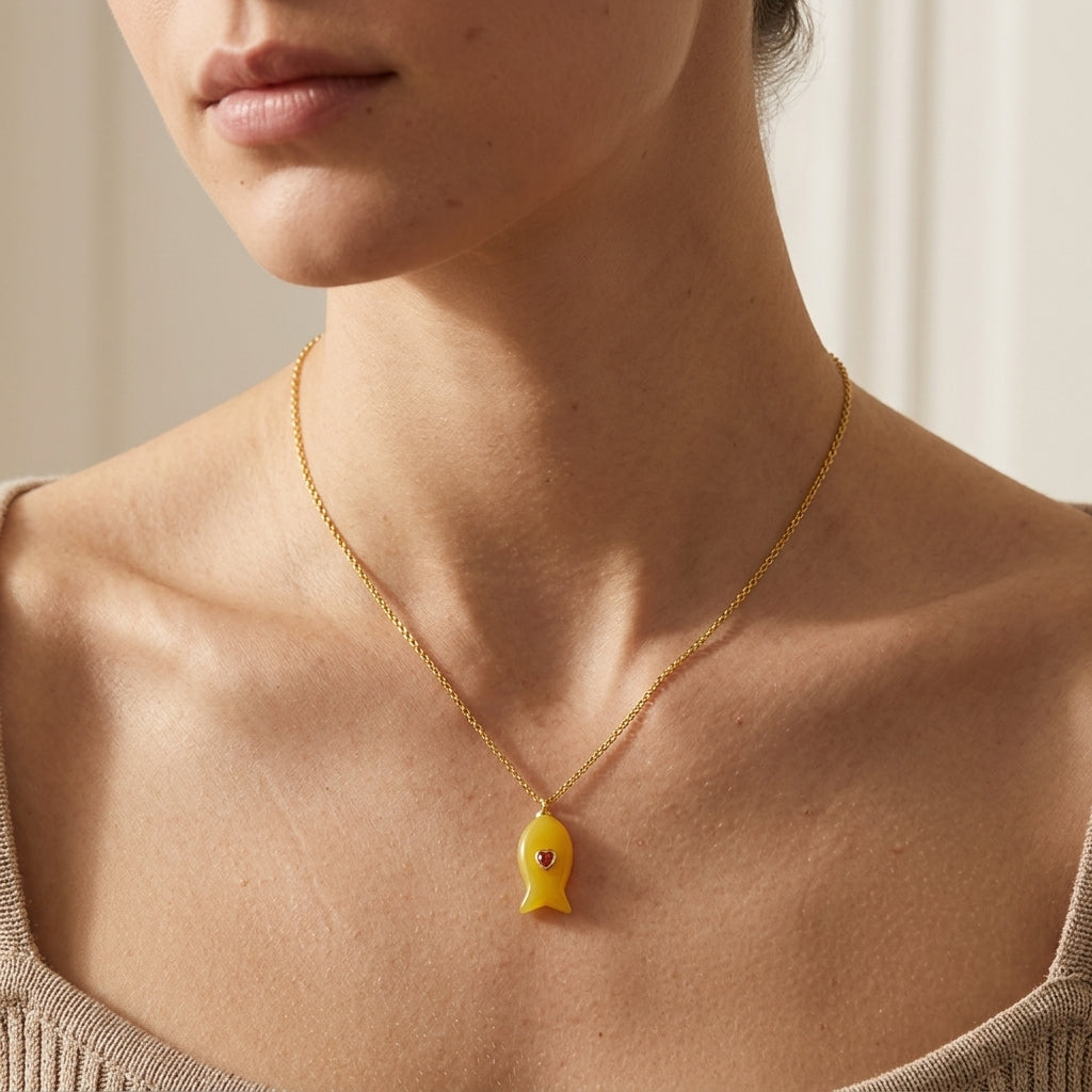 Handmade Customizable Natural Stone Pendant Necklace