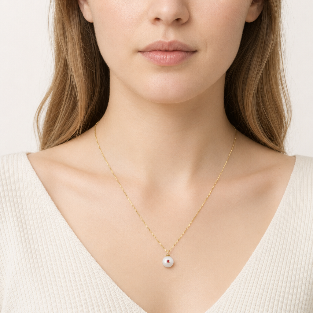 Handmade Customizable Natural Stone Pendant Necklace
