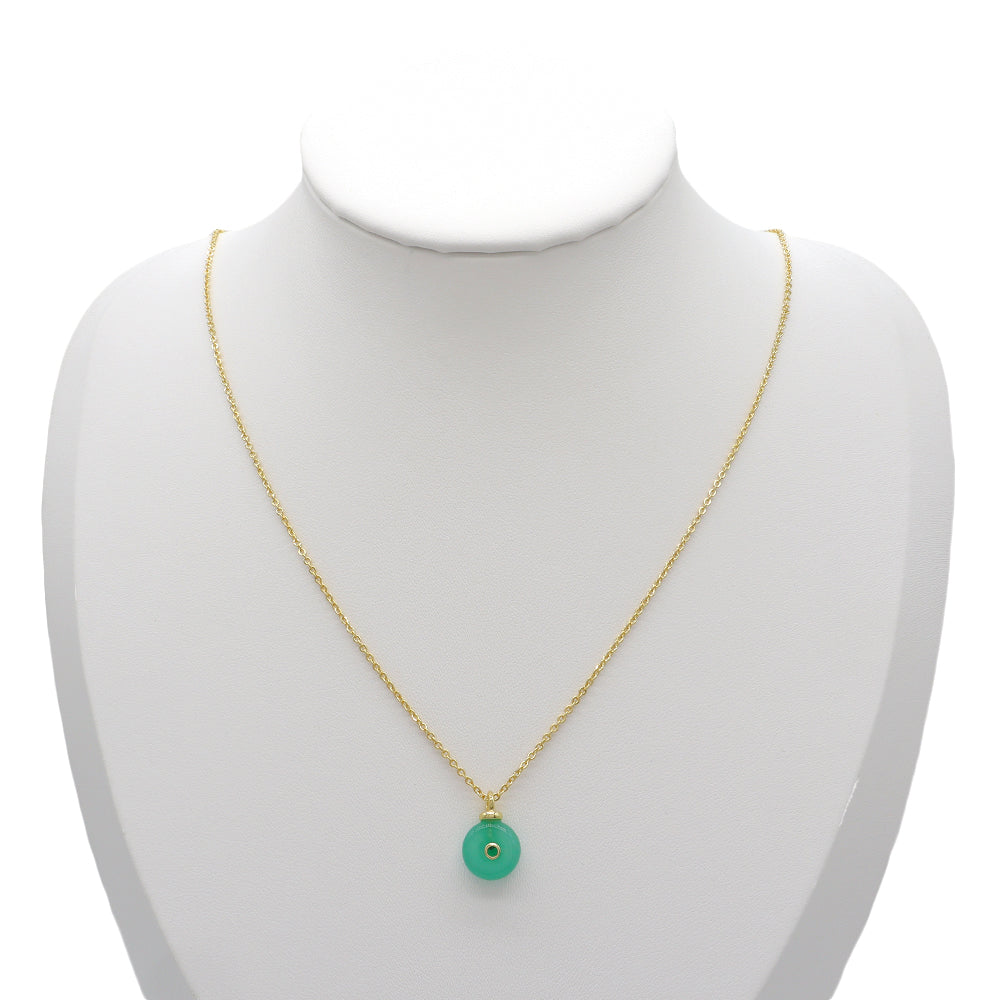 Handmade Customizable Natural Stone Pendant Necklace