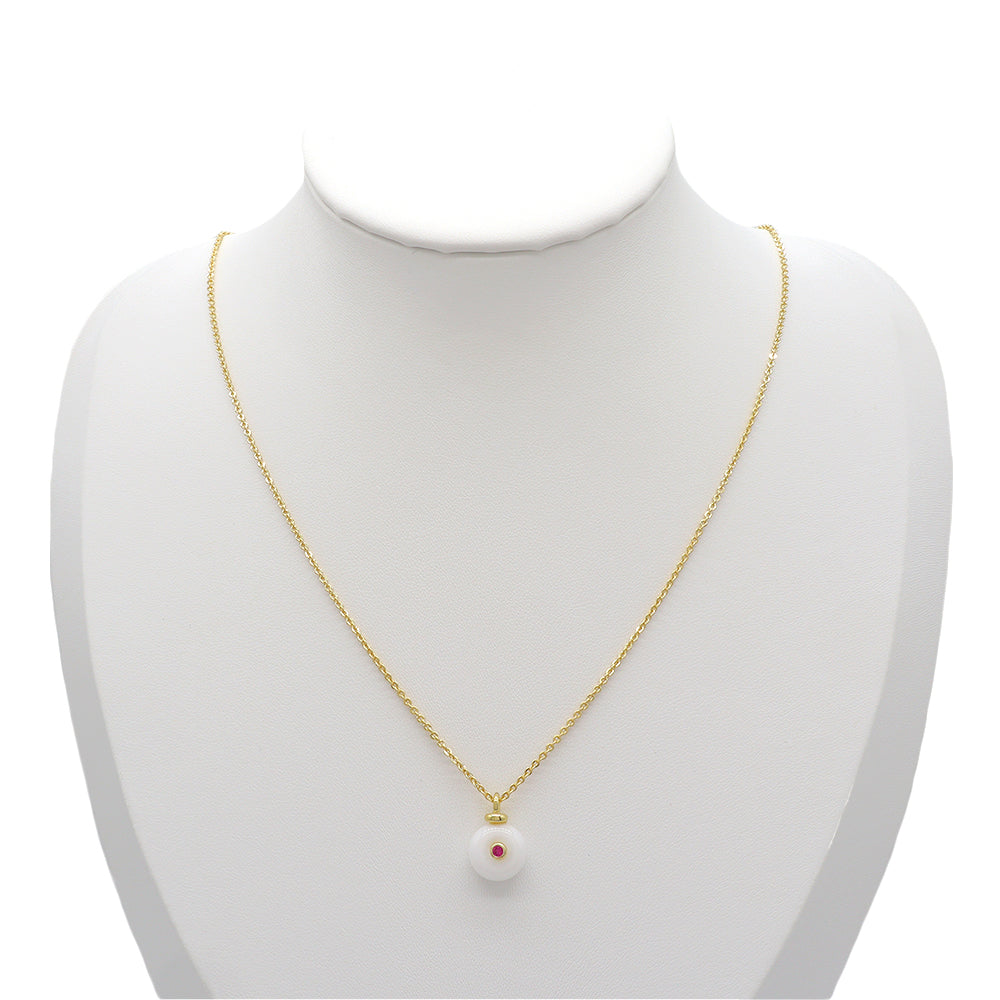 Handmade Customizable Natural Stone Pendant Necklace