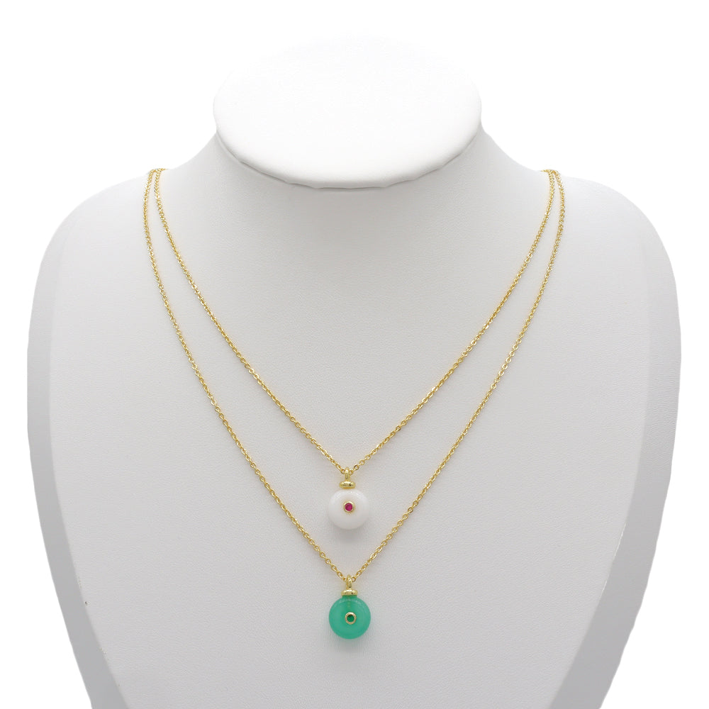 Handmade Customizable Natural Stone Pendant Necklace