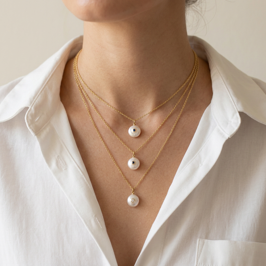 Handmade Customizable Fresh Water Pearl Pendant Necklace