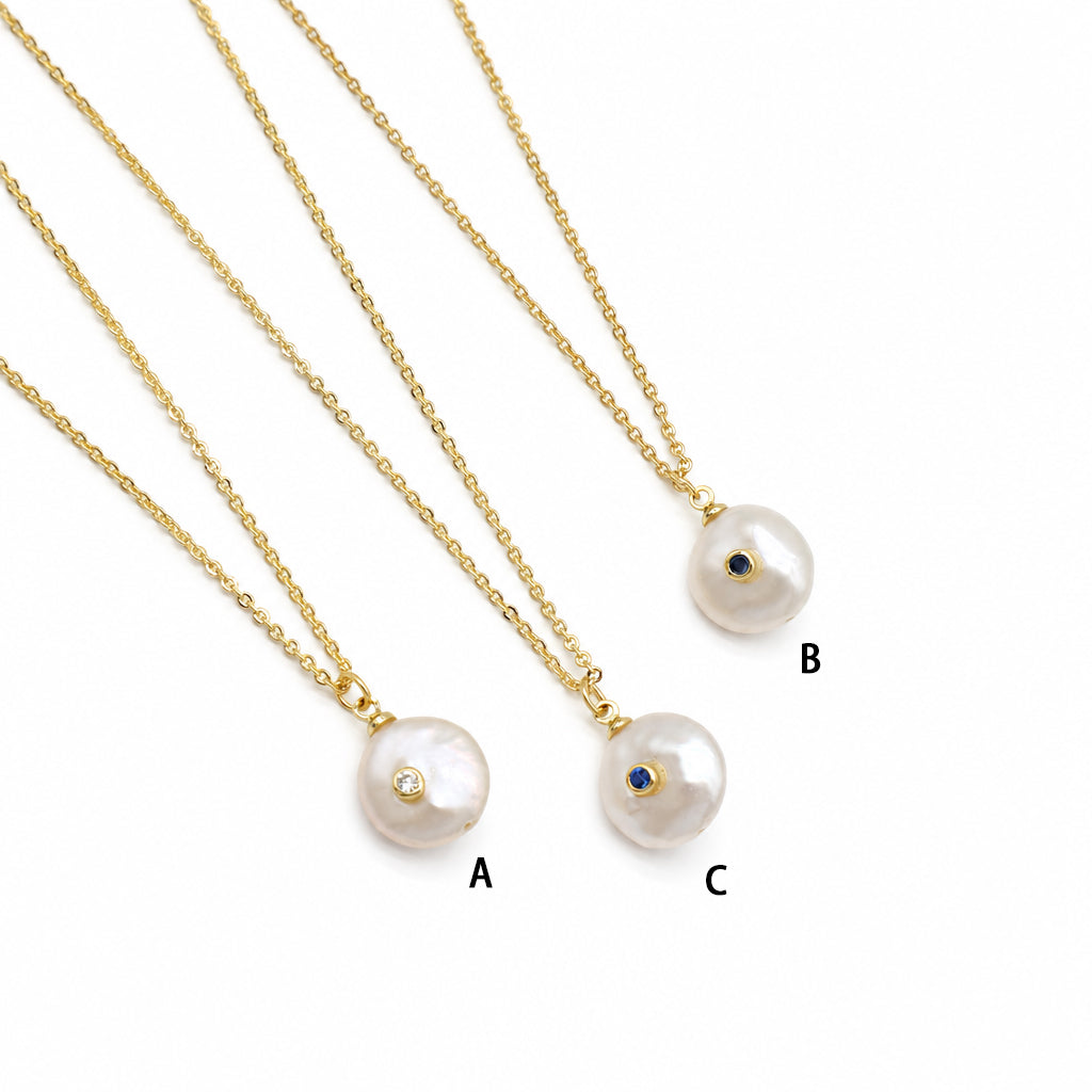Handmade Customizable Fresh Water Pearl Pendant Necklace