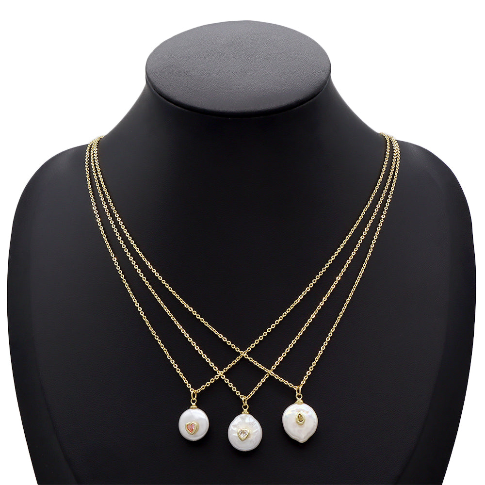 Handmade Customizable Fresh Water Pearl Pendant Necklace