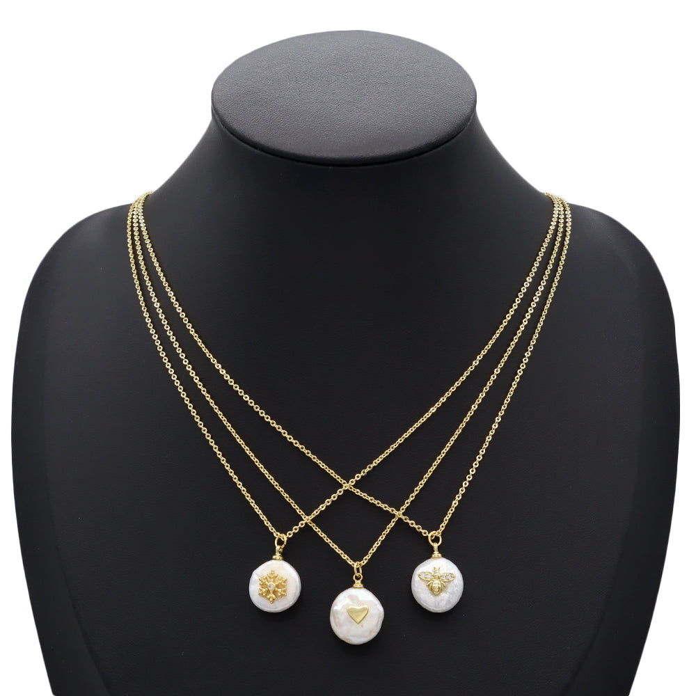 Handmade Customizable Fresh Water Pearl Pendant Necklace