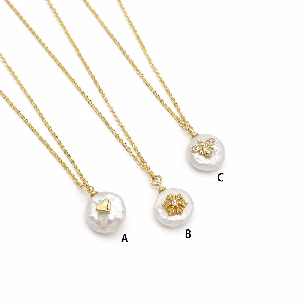 Handmade Customizable Fresh Water Pearl Pendant Necklace