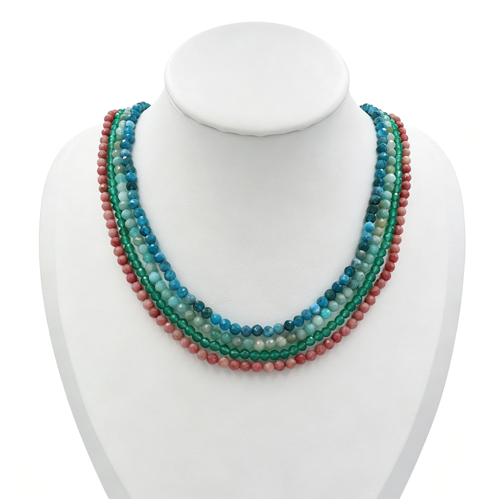 Handmade Customizable Natural Stone Beads Necklace
