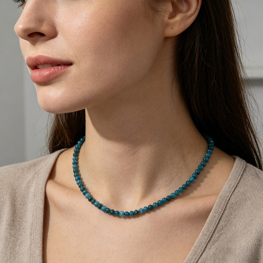 Handmade Customizable Natural Stone Beads Necklace