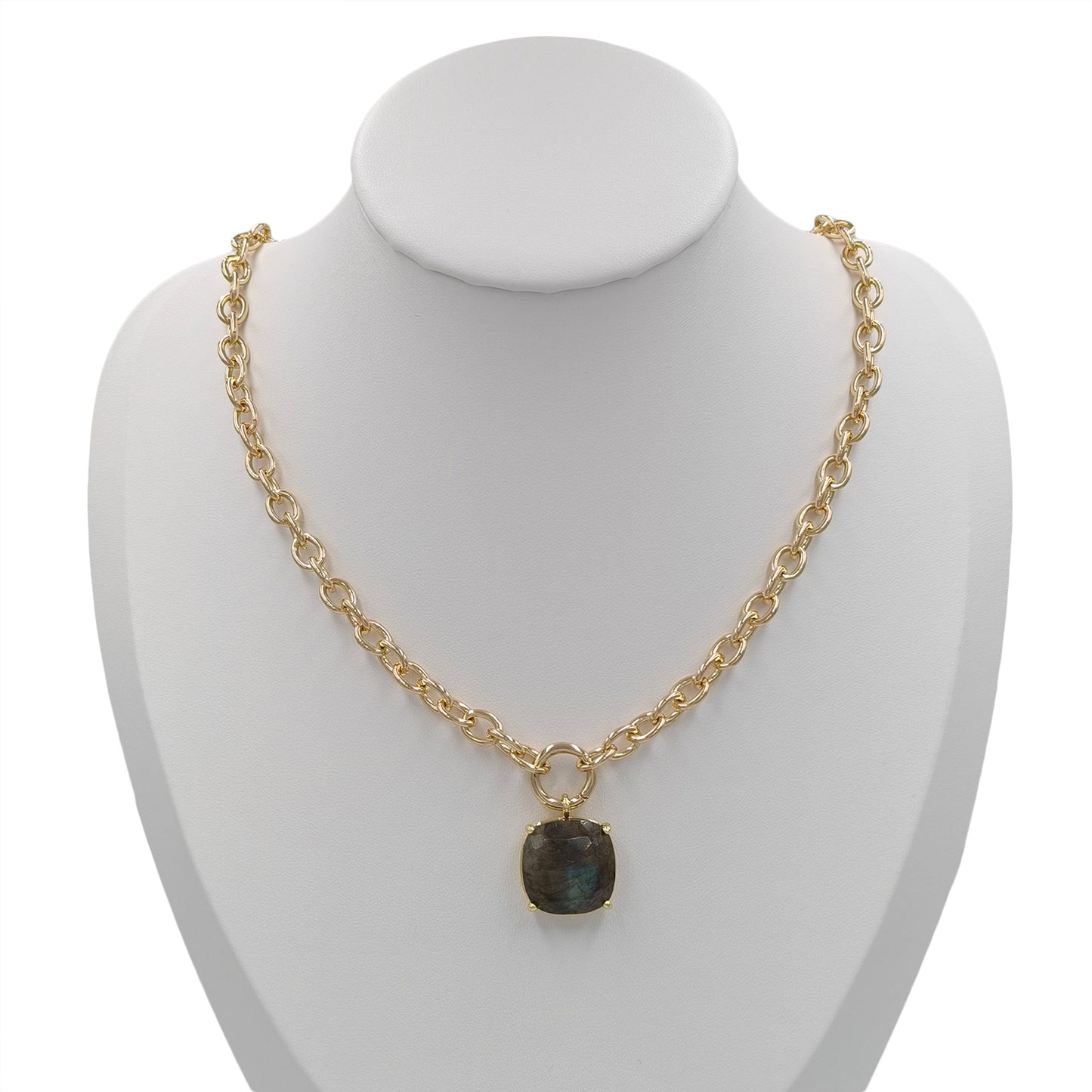 Handmade Customizable Natural Stone Pendant Necklace