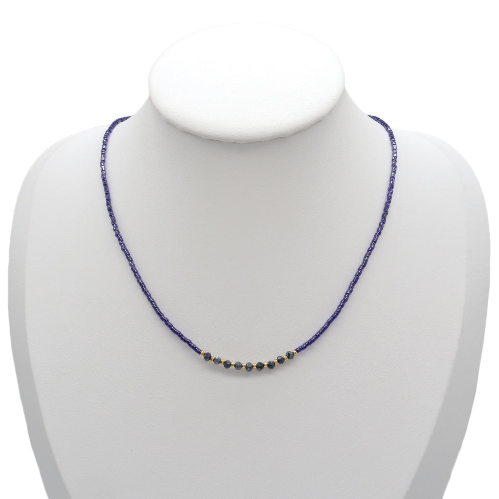 Handmade Customizable Miyuki Beads Necklace With Glass Crystal Beads