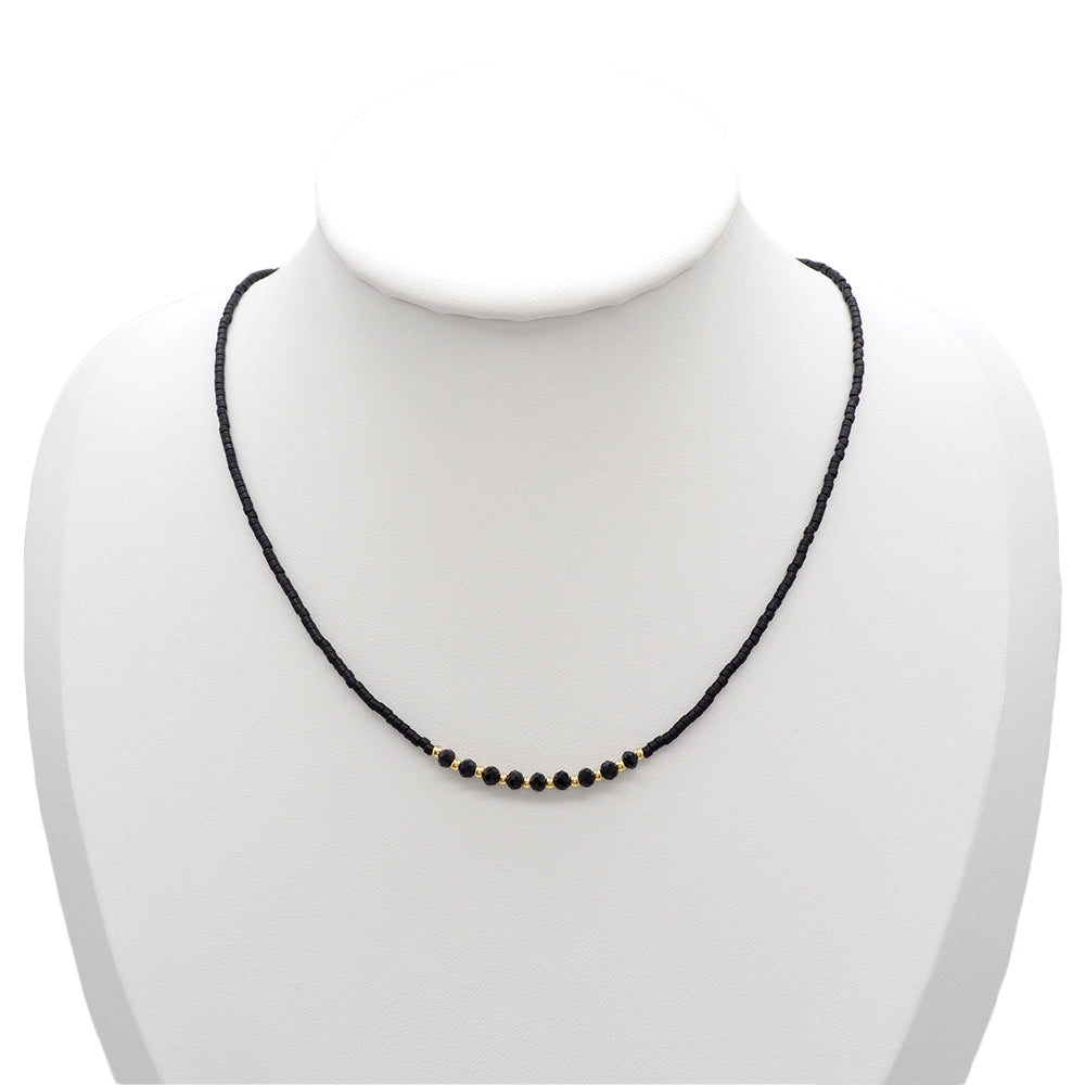 Handmade Customizable Miyuki Beads Necklace With Glass Crystal Beads