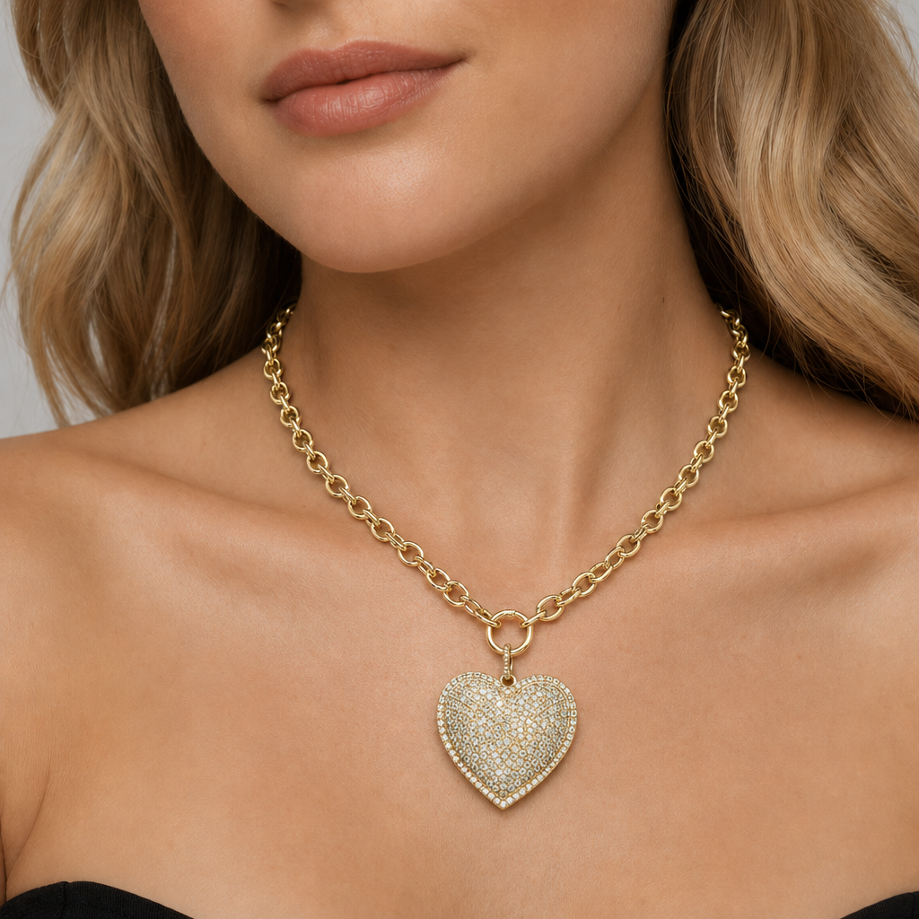 Handmade Customizable Brass Pendant Necklace (with chain)