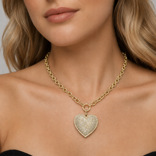 Handmade Customizable Brass Pendant Necklace (with chain)