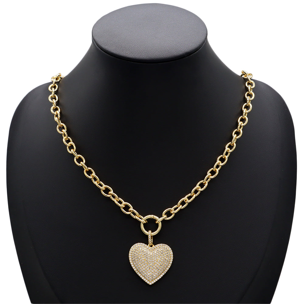 Handmade Customizable Brass Pendant Necklace (with chain)