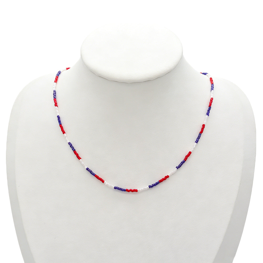 Handmade Customizable Miyuki Beads Necklace With Brass Pendant
