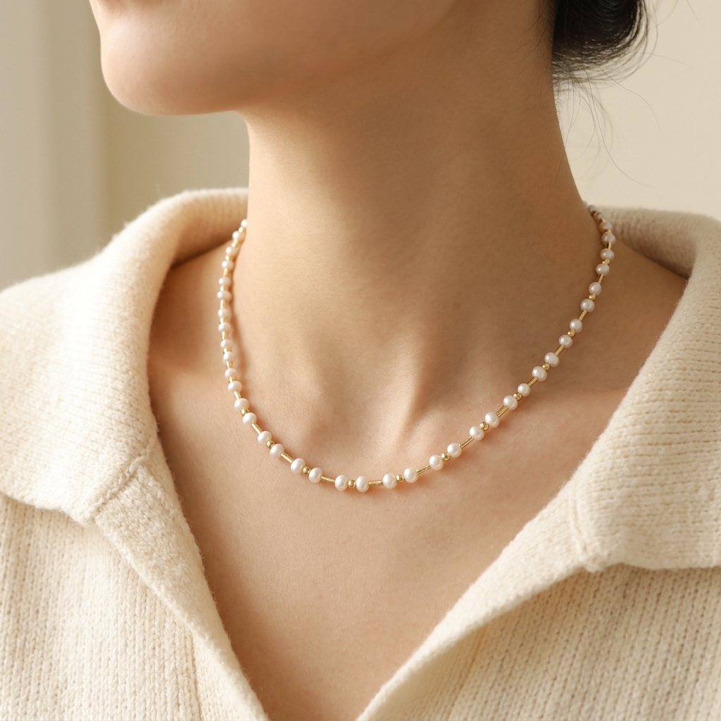 Handmade Customizable Fresh Water Pearl Bracelet Necklace Set