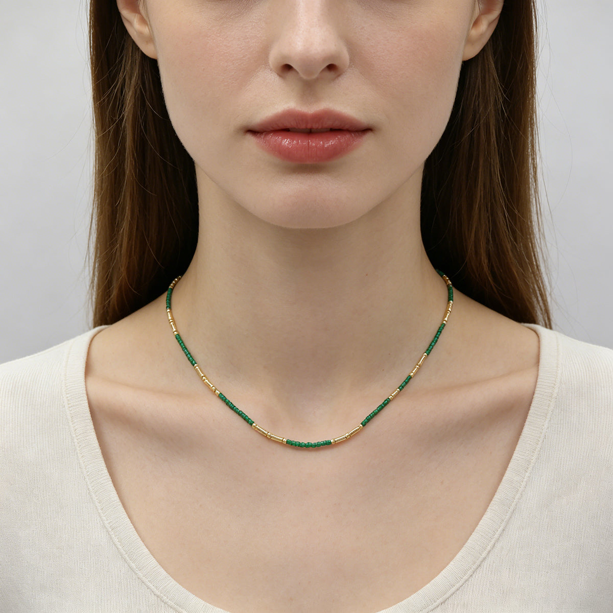 Handmade Multi-colour Miyuki Beads Necklace Jewely Set