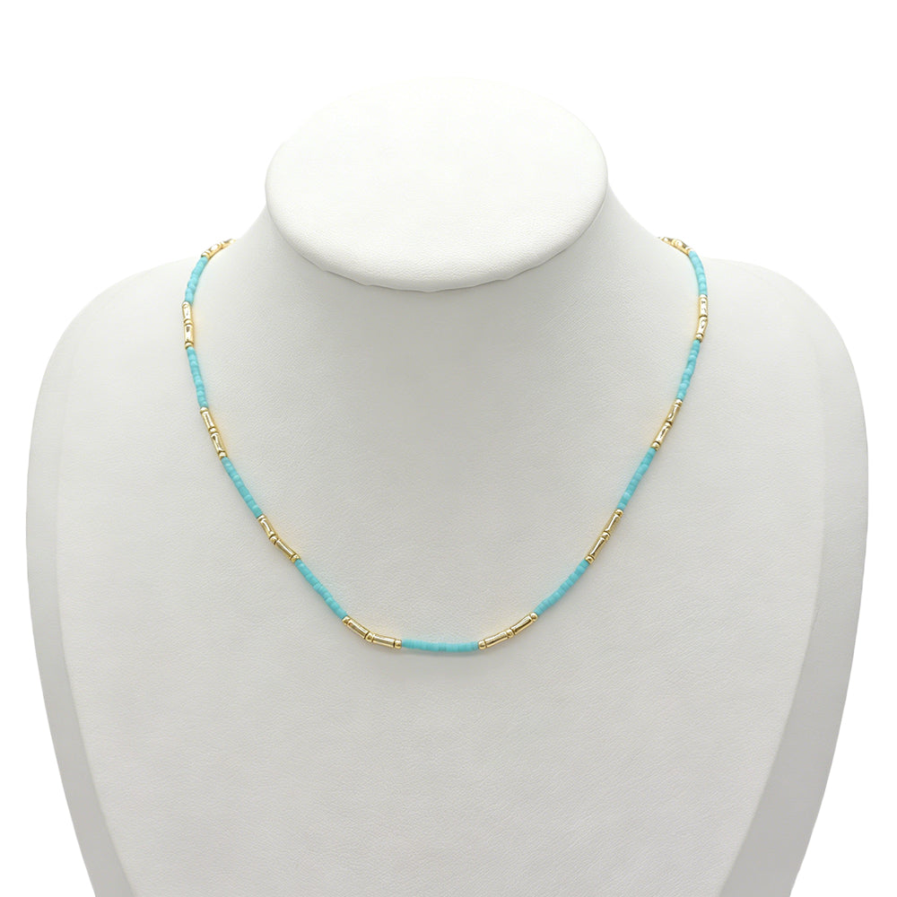 Handmade Multi-colour Miyuki Beads Necklace Jewely Set