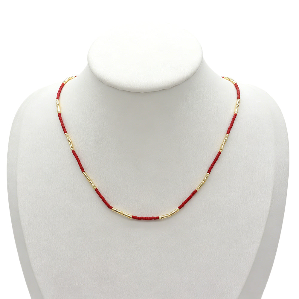Handmade Multi-colour Miyuki Beads Necklace Jewely Set