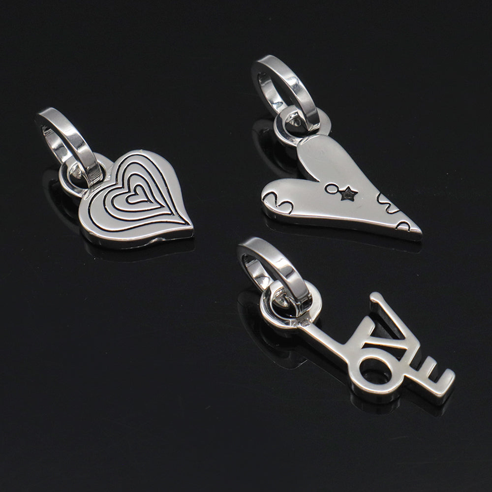Valentine Gift Custom Jewelry Love Heart Necklace Pendant Charm Openable Clasp Platinum Plated Heart Pendant For Women