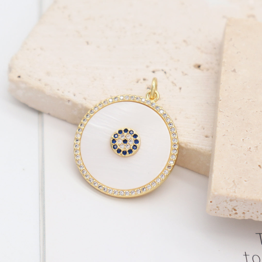 Featured selections Trade Assurance Buyer Central Help Center Get the app Become a supplier Custom Women Diy Wholesale Manufacture Factory Round Hamsa Hand Necklace Pendant Charm CZ Gold Plated Shell Evil Eyes Pendant