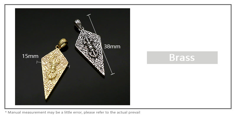 Hot Selling China Factory Wholesale Manufacture Women Fashion Gold Plated Vintage Brass Pendant For Diy Necklace Making