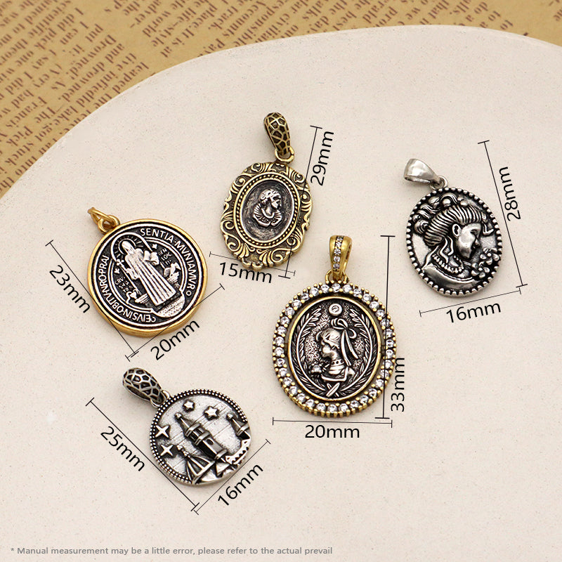 China Factory Wholesale Fashion Design Custom Charm Pendant Jewelry Gold Plated Vintage Pendant For Necklace Making