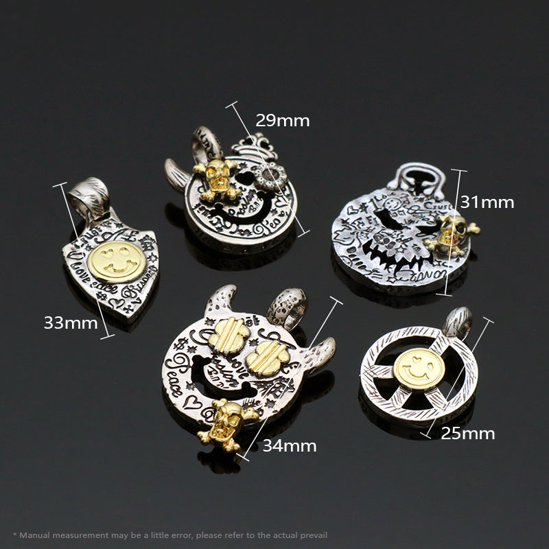 Good Quality Oem Factory Wholesale Customized  Vintage Brass Pendant Necklace Charm  Gold Plated Pendant For Diy Jewelry Making