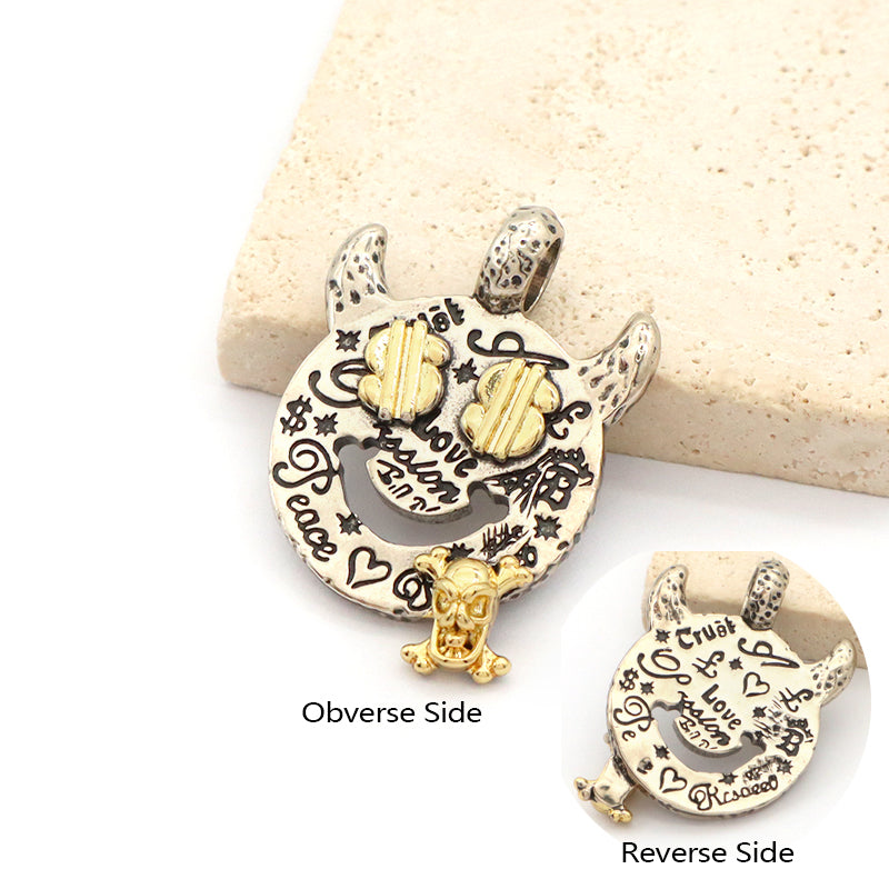 Good Quality Oem Factory Wholesale Customized  Vintage Brass Pendant Necklace Charm  Gold Plated Pendant For Diy Jewelry Making