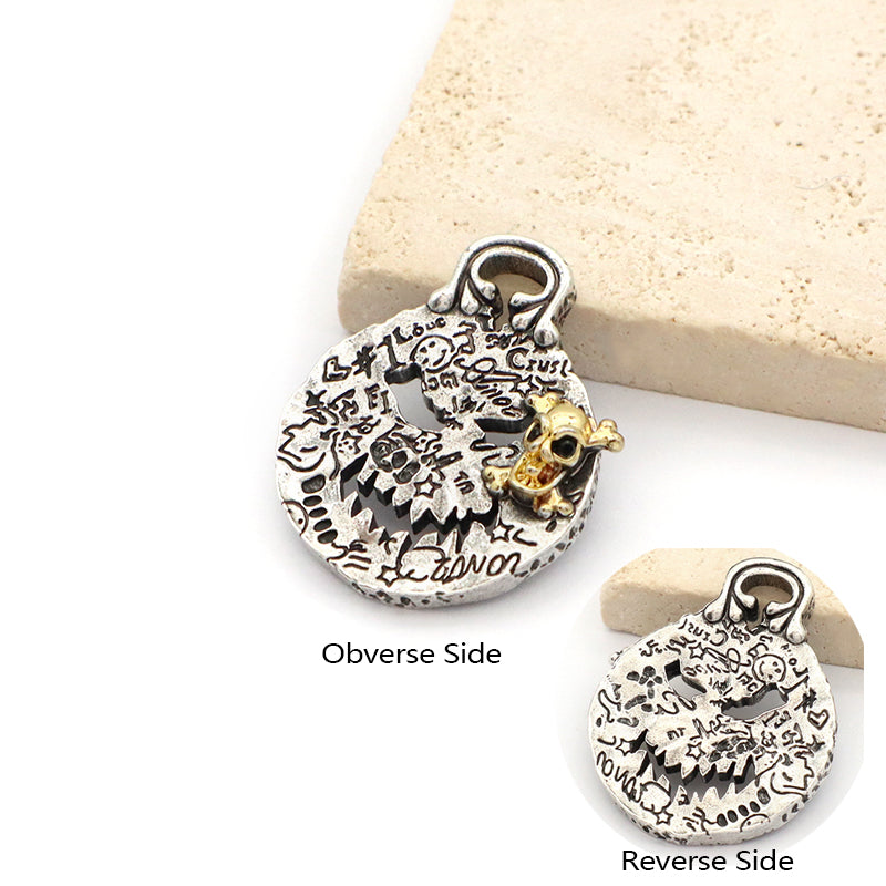 Good Quality Oem Factory Wholesale Customized  Vintage Brass Pendant Necklace Charm  Gold Plated Pendant For Diy Jewelry Making