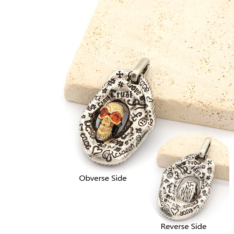 Hot Selling China Factory Wholesale Manufacture Fashion Custom Wholesale Gold Plated Vintage Skull Pendant For Necklace