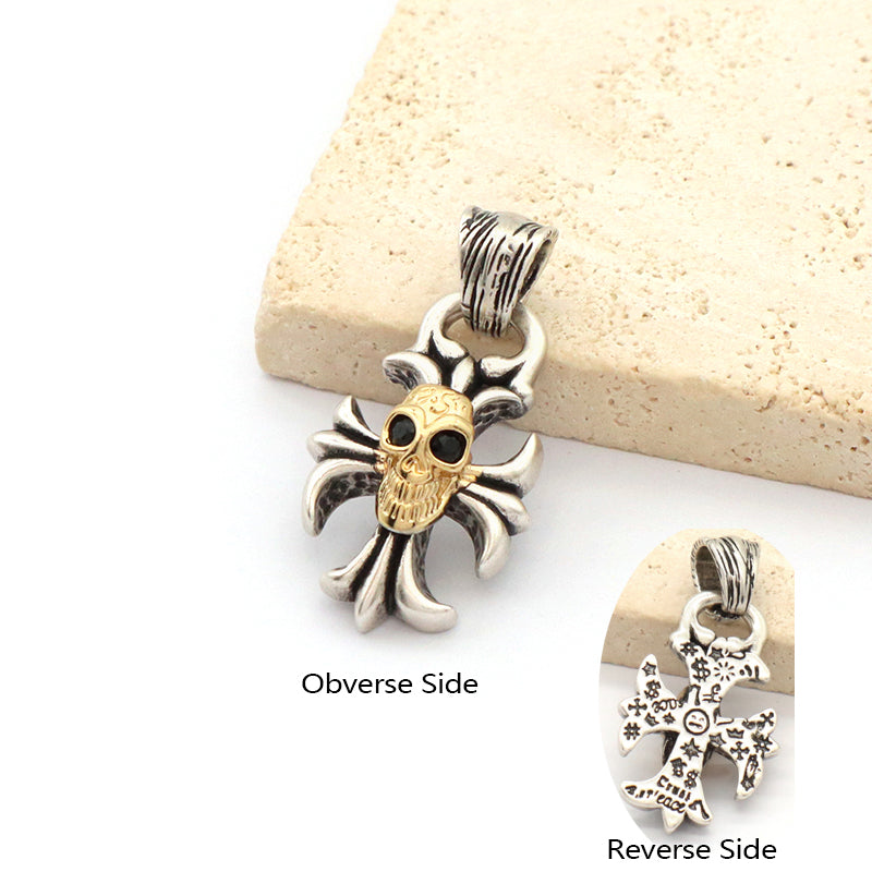 Hot Selling China Factory Wholesale Manufacture Fashion Custom Wholesale Gold Plated Vintage Skull Pendant For Necklace