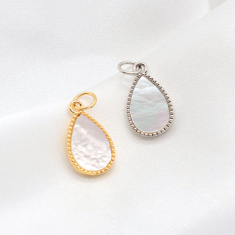 Newest Wholesale Custom Manufacture Factory Charm Women Gold Plated Waterdrop Shell Pendant For Jewelry Accessories