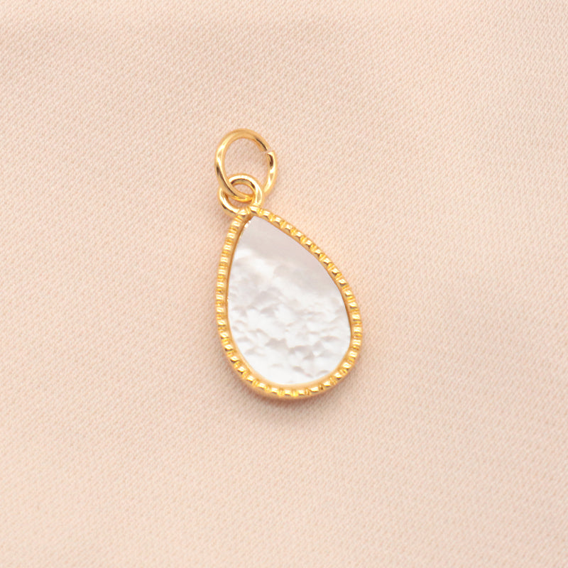 Newest Wholesale Custom Manufacture Factory Charm Women Gold Plated Waterdrop Shell Pendant For Jewelry Accessories