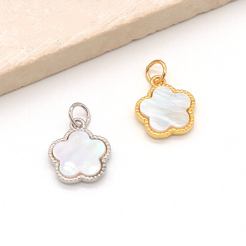 Custom New Manufacture Factory Shell Charm Pendant Jewelry Gold Plated Natural Shell Pendant For Necklace