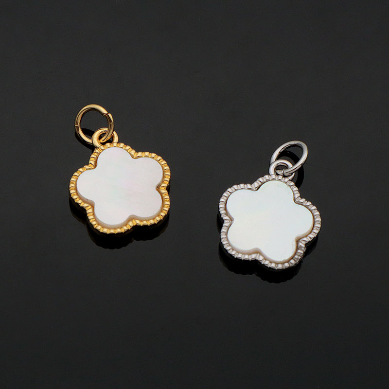 Custom New Manufacture Factory Shell Charm Pendant Jewelry Gold Plated Natural Shell Pendant For Necklace