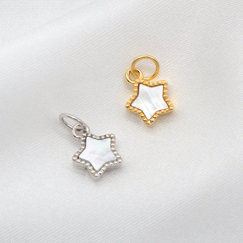 Wholesale Manufacture China Factory Custom Necklace Pendant Charm Gold Plated Star Shell Pendant For Women Gift