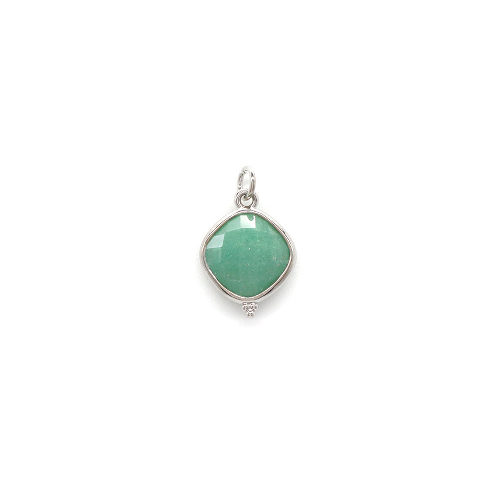 Newest Wholesale Custom Jewelry Charm Pendant Rhodium Plated Natural Stone Necklace Pendant