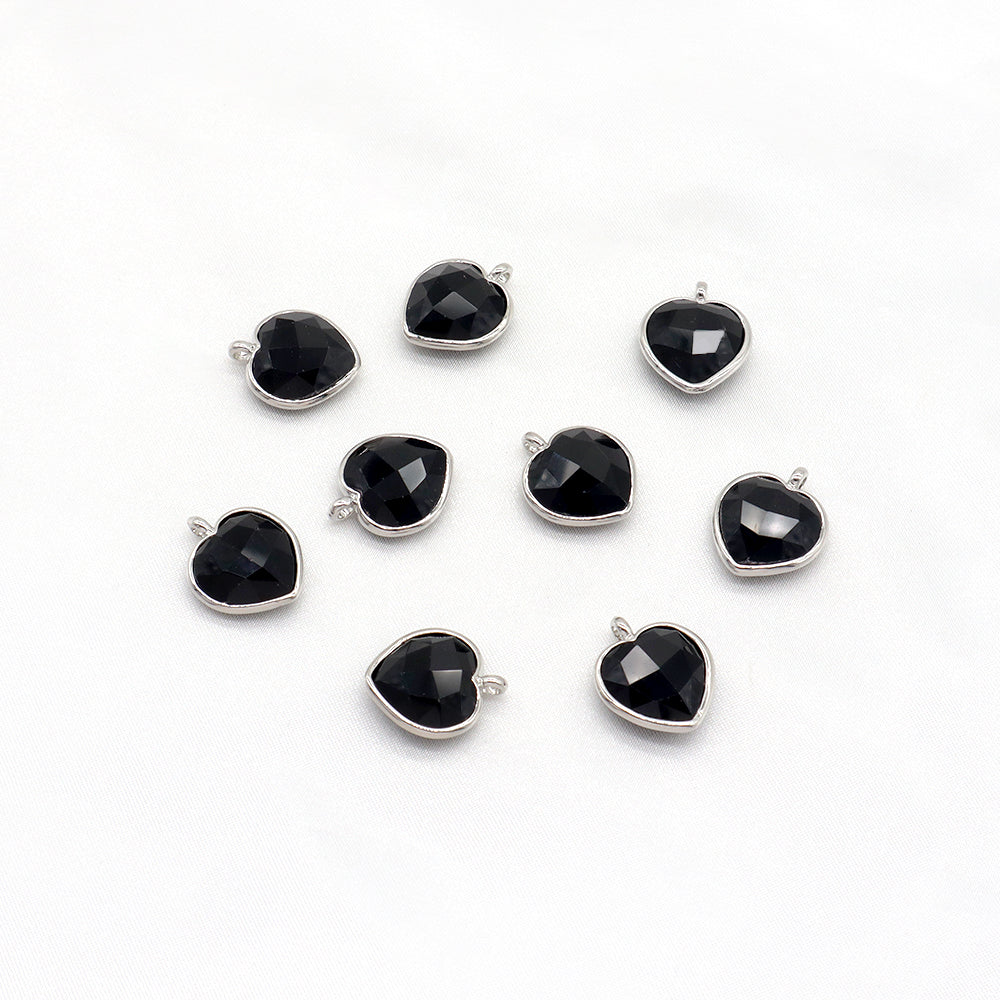 Newest Wholesale Custom Jewelry Charm Pendant Rhodium Plated Natural Stone Necklace Pendant